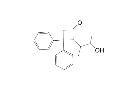 Cyclobutanone, 2-(2-hydroxy-1-methylpropyl)-3,3-diphenyl-