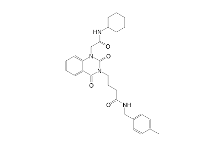 4-(1-[2-(cyclohexylamino)-2-oxoethyl]-2,4-dioxo-1,4-dihydro-3(2H)-quinazolinyl)-N-(4-methylbenzyl)butanamide