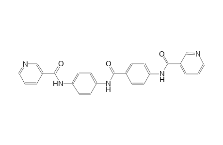 N-[4-({4-[(3-pyridinylcarbonyl)amino]anilino}carbonyl)phenyl]nicotinamide