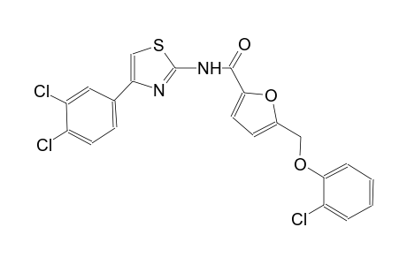 5-[(2-chlorophenoxy)methyl]-N-[4-(3,4-dichlorophenyl)-1,3-thiazol-2-yl]-2-furamide