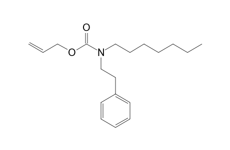 Carbonic acid, monoamide, N-(2-phenylethyl)-N-heptyl-, allyl ester