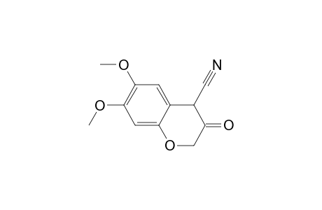 2H-1-Benzopyran-4-carbonitrile, 3,4-dihydro-6,7-dimethoxy-3-oxo-