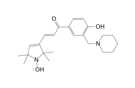 2,5-Dihydro-3-[3-(4-hydroxy-3-piperidinomethylphenyl)-3-oxo-1-propenyl]-2,2,5,5-tetramethyl-1H-pyrrol-1-yloxyl redical