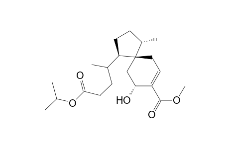 Spiro[4.5]dec-7-ene-1-butanoic acid, 9-hydroxy-8-(methoxycarbonyl)-.gamma.,4-dimethyl-, 1-methylethyl ester, [1R-[1.alpha.(R*),4.beta.,5.beta.(S*)]]-