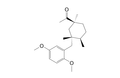 (1R,2R,4S)-(+)-2-[(2,5-Dimethoxyphenyl)methyl]-4-(1-ketoethyl)-1,2,4-trimethylcyclohexane