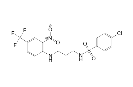 benzenesulfonamide, 4-chloro-N-[3-[[2-nitro-4-(trifluoromethyl)phenyl]amino]propyl]-
