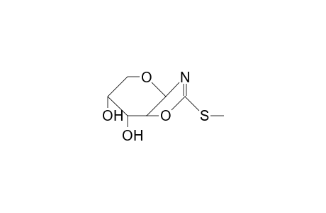 2-Methylthio-(1,2-dideoxy-B-D-arabinopyrano)(1,2-D)-2-oxazoline