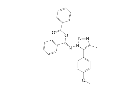 1-(ALPHA-BENZOYLOXY-PHENYLIDENE-AMINO)-4-METHYL-5-PARA-METHOXY-PHENYL-1,2,3-TRIAZOLE