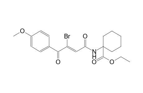 ethyl 1-{[(2Z)-3-bromo-4-(4-methoxyphenyl)-4-oxo-2-butenoyl]amino}cyclohexanecarboxylate