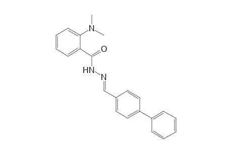 N,N-DIMETHYLANTHRANILIC ACID, (p-PHENYLBENZYLIDENE)HYDRAZIDE