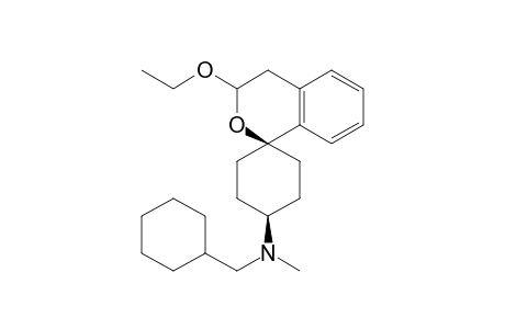 cis-N-(Cyclohexylmethyl)-3-ethoxy-N-methyl-3,4-dihydrospiro[[2]benzopyran1,1'-cyclohexan]-4'-amine