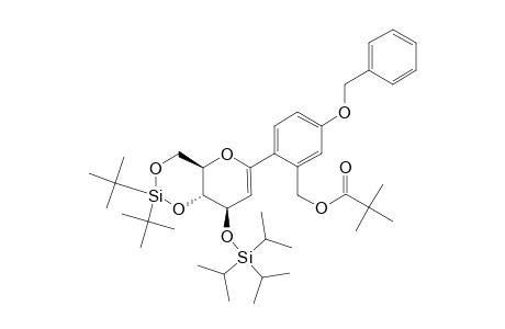 1-C-(5-BENZYLOXYBENZYL-PIVALATE)-3-O-TRIISOPROPYLSILYL-4,6-O-DI-(TERT.-BUTYL)-SILANE-DIYL-D-GLUCAL