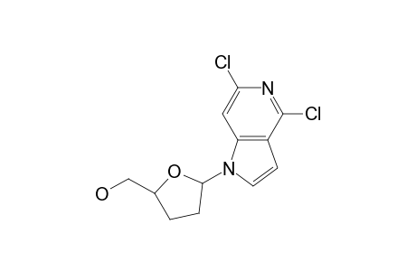 [5-(4,6-dichloropyrrolo[3,2-c]pyridin-1-yl)oxolan-2-yl]methanol