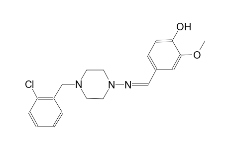 phenol, 4-[(Z)-[[4-[(2-chlorophenyl)methyl]-1-piperazinyl]imino]methyl]-2-methoxy-