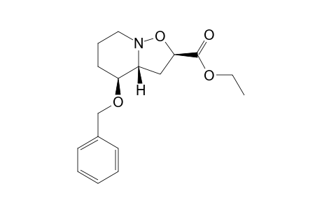 (2R,3aR,4S)-4-benzyloxy-2-ethoxycarbonyl-hexahydro-isoxazolo[2,3-a]pyridine