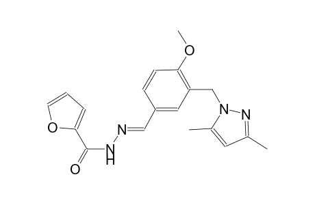 N'-((E)-{3-[(3,5-dimethyl-1H-pyrazol-1-yl)methyl]-4-methoxyphenyl}methylidene)-2-furohydrazide
