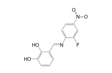3-[(2-Fluoro-4-nitro-phenylimino)-methyl]-benzene-1,2-diol