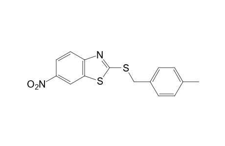 2-[(p-methylbenzyl)thio]-6-nitrobenzothiazole