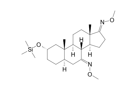 2.ALPHA.-[(TRIMETHYLSILYL)OXY]-5.ALPHA.-ANDROSTAN-7,17-DIONE-7,17-DI-(O-METHYLOXIME)