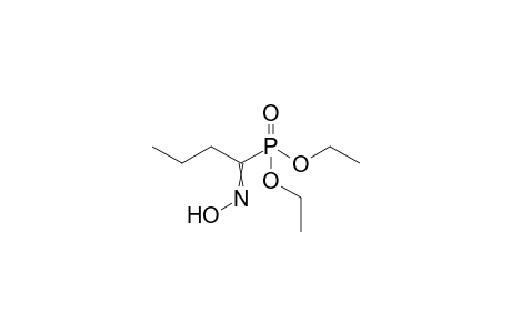 Phosphonic acid, [1-(hydroxyimino)butyl]-, diethyl ester