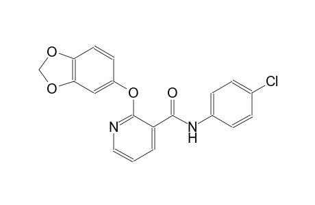 2-(1,3-Benzodioxol-5-yloxy)-N-(4-chlorophenyl)nicotinamide