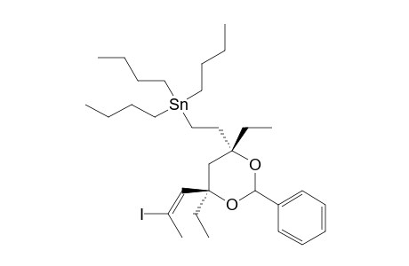 (4S,6S)-TRIBUTYL-[2-[4,6-DIETHYL-6-(2-IODOPROPENYL)-2-PHENYL-1,3-DIOXAN-4-YL]-ETHYL]-STANNANE
