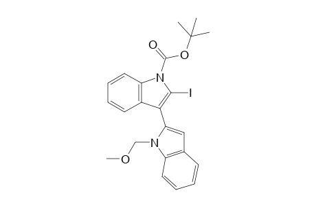 2-Iodo-1-tert-butoxycarbonyl-3-(1'-methoxymethylindol-2'-yl)indole