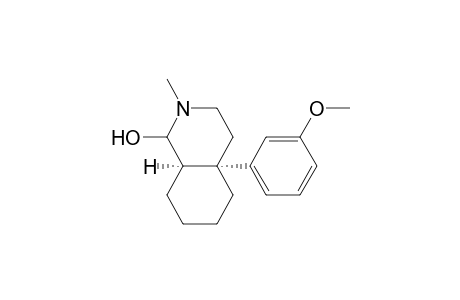 2-Methyl-4a.alpha.-(3-methoxyphenyl)-1,2,3,4,4a,5,6,7,8,8a.alpha.-decahydro-6.alpha.-isoquinolinol