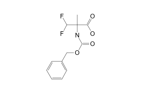 2-(benzyloxycarbonylamino)-3,3-difluoro-2-methyl-propionic acid