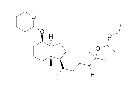 [1R-[1.beta.(1R*,3R*),3a.alpha.,4.beta.,7a.beta.)]]-1-[5-(1-ethoxyethoxy)-4-fluoro-1,5-dimethylhexyl]octahydro-4-[(tetrahydro-2H-pyran-2-yl)oxy]-7a-methyl-1H-indene