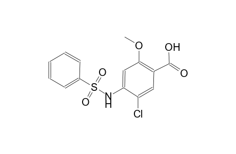 benzoic acid, 5-chloro-2-methoxy-4-[(phenylsulfonyl)amino]-