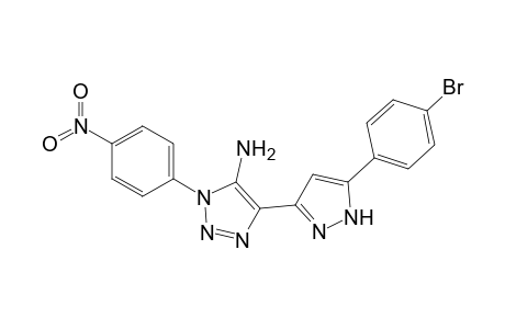 5-[3-(4-bromophenyl)-1H-pyrazol-5-yl]-3-(4-nitrophenyl)-1,2,3-triazol-4-amine