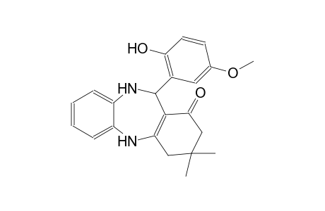 1H-dibenzo[b,e][1,4]diazepin-1-one, 2,3,4,5,10,11-hexahydro-11-(2-hydroxy-5-methoxyphenyl)-3,3-dimethyl-