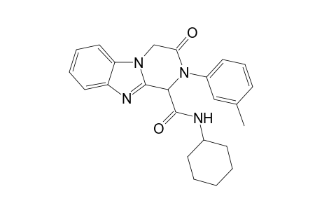 3-Oxo-2-m-tolyl-N-cyclohexyl-1,2,3,4-tetrahydropyrazino[1,2-a]benzimidazole-1-carboxamide