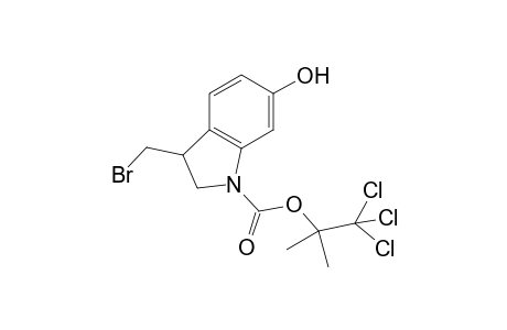 6-Hydroxy-3-(bromomethyl)-2,3-dihydro-1H-indole-1-carboxylic acid, 2,2,2-trichloro-1,1-dimethyl ester