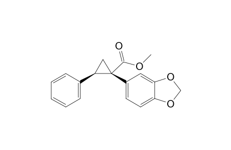 Methyl (1S,2R)-1-(benzo[d][1,3]dioxol-5-yl)-2-phenylcyclopropane-1-carboxylate