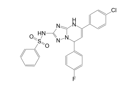 N-[5-(4-chlorophenyl)-7-(4-fluorophenyl)-4,7-dihydro[1,2,4]triazolo[1,5-a]pyrimidin-2-yl]benzenesulfonamide