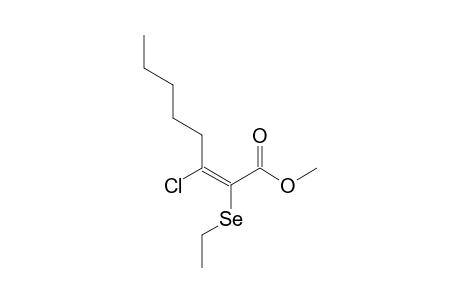 (Z)-3-chloro-2-(ethylseleno)-2-octenoic acid methyl ester