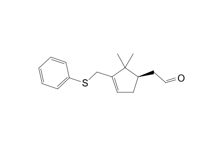 ((R)-2,2-Dimethyl-3-phenylsulfanylmethyl-cyclopent-3-enyl)-acetaldehyde