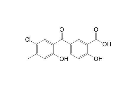 5-(5-Chloranyl-4-methyl-2-oxidanyl-phenyl)carbonyl-2-oxidanyl-benzoic acid