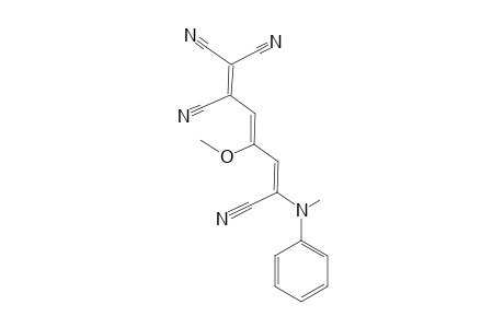 4-Methoxy-6-(N-methylanilino)hexa-1,3,5-triene-1,2,6-tetracarbonitrile