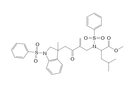 Methyl 4-methyl-2-{2-[2-(3-methyl-1-phenylsulfonyl-2,3-dihydro-1H-3-indolyl)acetyl]allyl(phenyl)sulphonamido}pentanoate