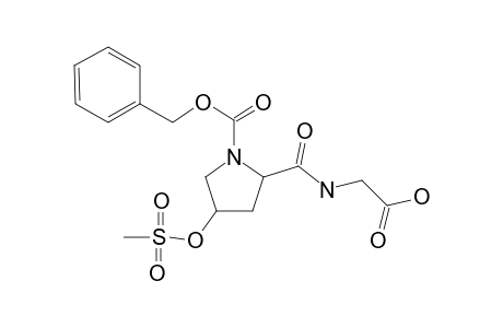 N-[(cbz-o-Methylsulfonyl-4-hydroxy)prolyl]-glycine