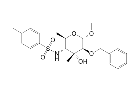.alpha.-D-Altropyranoside, methyl 4,6-dideoxy-3-C-methyl-4-[[(4-methylphenyl)sulfonyl]amino]-2-O-(pheny lmethyl)-