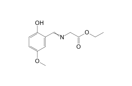 Ethyl N-(5-methoxysalicylidene)glycinate