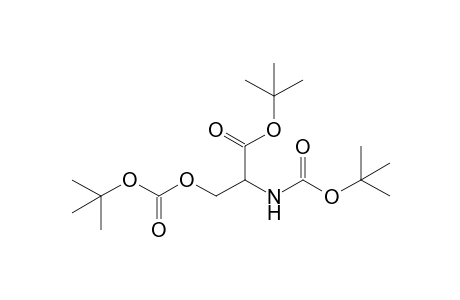 t-Butyl 3-[(t-butoxy)carbonyloxy]-2-[(t-butoxycarbonyl)amino]-propanoate