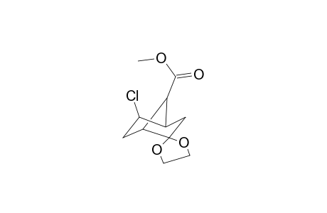 Bicyclo[2.2.1]heptane-7-carboxylic acid, 2,2'-spiro(1,3-dioxolane)-5-chloro-, methyl ester