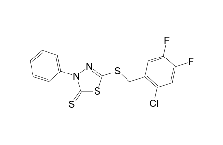 1,3,4-Thiadiazole-2(3H)-thione, 5-[[(2-chloro-4,5-difluorophenyl)methyl]thio]-3-phenyl-