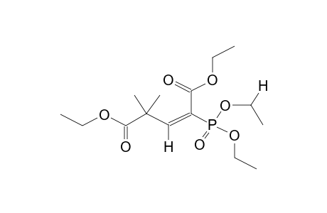 DIETHYL (E)-2,2-DIMETHYL-4-DIETHOXYPHOSPHONO-3-PENTENEDIOATE