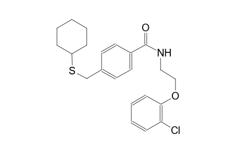benzamide, N-[2-(2-chlorophenoxy)ethyl]-4-[(cyclohexylthio)methyl]-